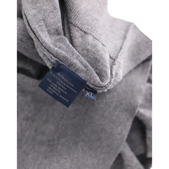 Lanvin Sweater with Epaulettes in Grey Merino Wool